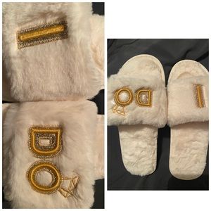 “I DO” Bridal slippers
